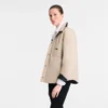 Noir/Papier – Blouson matelassé en taffetas technique Noir/Papier – Blouson matelassé en taffetas technique