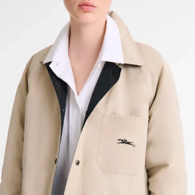 Noir/Papier – Blouson matelassé en taffetas technique Noir/Papier – Blouson matelassé en taffetas technique