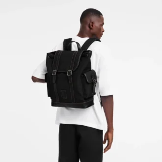 Noir – Sac à dos Boxford en toile recyclée Noir – Sac à dos Boxford en toile recyclée