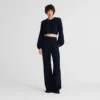 Noir – Top en crêpe Noir – Top en crêpe