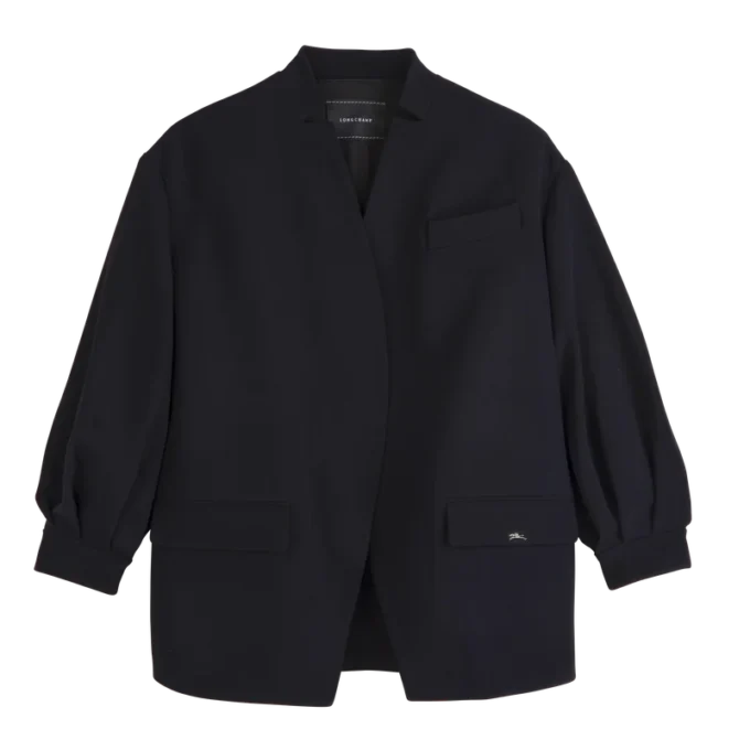 Noir – Veste en crêpe Noir – Veste en crêpe