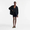 Noir – Veste en crêpe Noir – Veste en crêpe