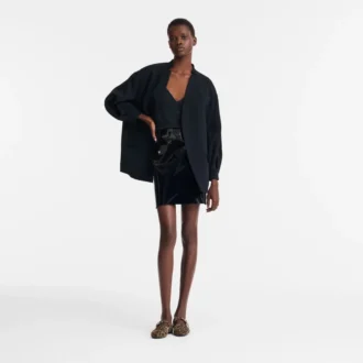 Noir – Veste en crêpe Noir – Veste en crêpe