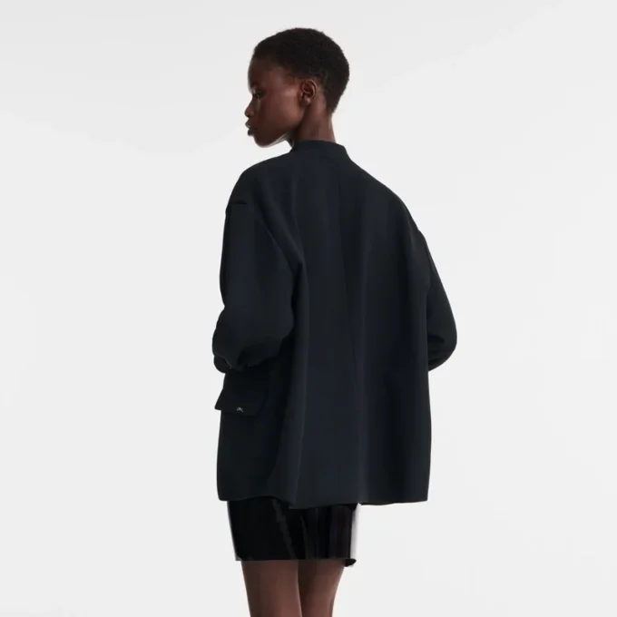 Noir – Veste en crêpe Noir – Veste en crêpe