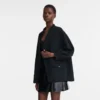 Noir – Veste en crêpe Noir – Veste en crêpe
