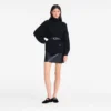 Noir – Veste kimono en maille