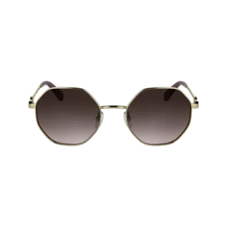 Or/Marron rose – Lunettes de soleil en métal Or/Marron rose – Lunettes de soleil en métal