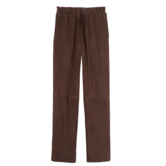 Pantalon droit en cuir Pantalon droit en cuir