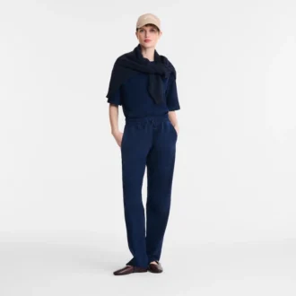 Pantalon droit en cuir Pantalon droit en cuir