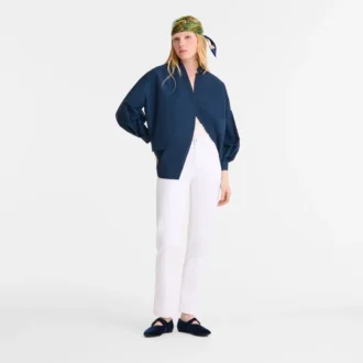 Pantalon en gabardine blanc