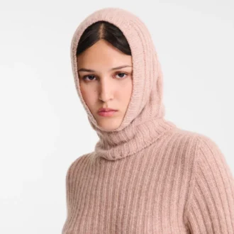 Pink Tea – Cagoule en tricot