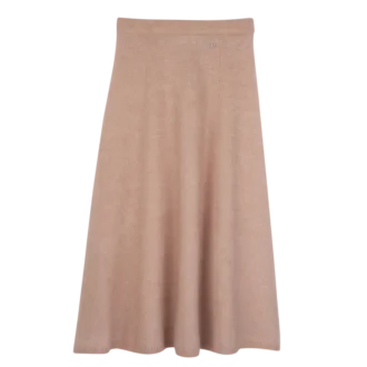 Pink Tea – Jupe midi en maille