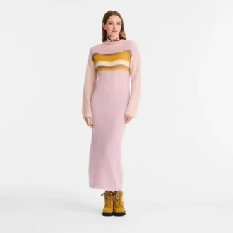 Pink Tea – Robe en maille