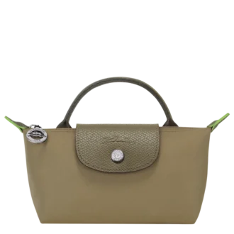 Pochette Le Pliage verte avec poignée