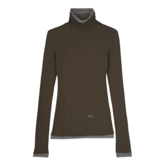 Pull à col roulé fin