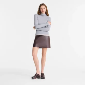 Pull à col roulé fin