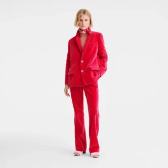 Rose – Veste en velours