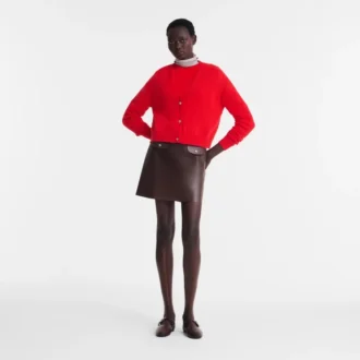 Rouge – Cardigan en maille