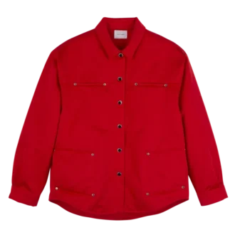 Rouge – Chemise en satin Techno